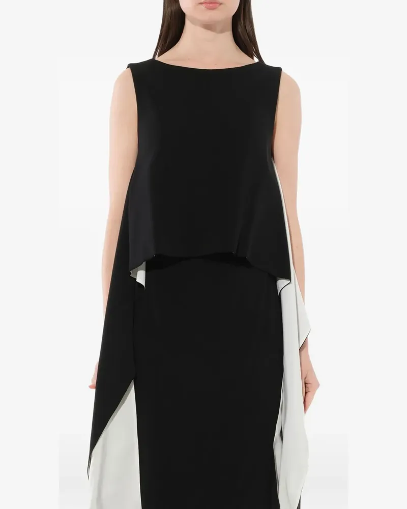 Givenchy Kleid mit Überschlag - Schwarz Schwarz