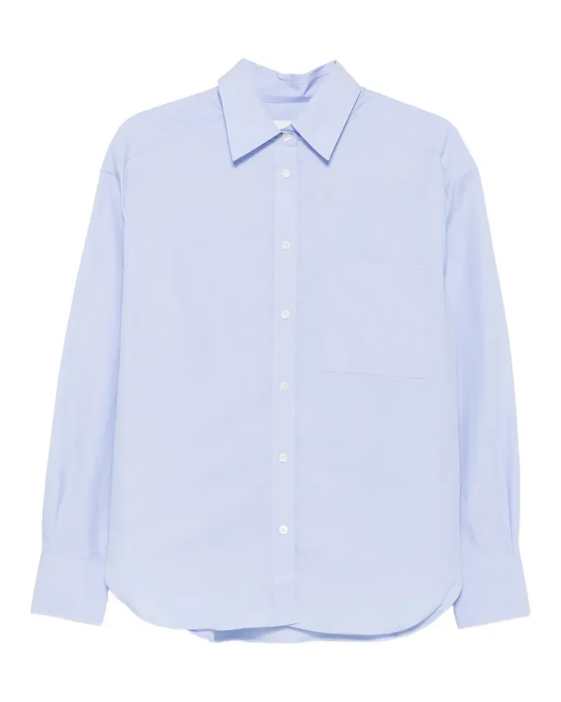 Closed chest-pocket button-down shirt - Blau Blau