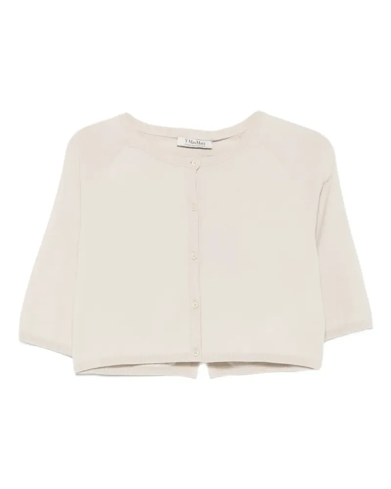 Max Mara Max Mara short-sleeves cardigan - Nude Nude