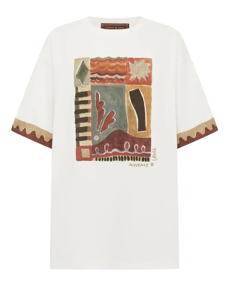 ALEMAIS Michelle T-Shirt - Weiß Weiß