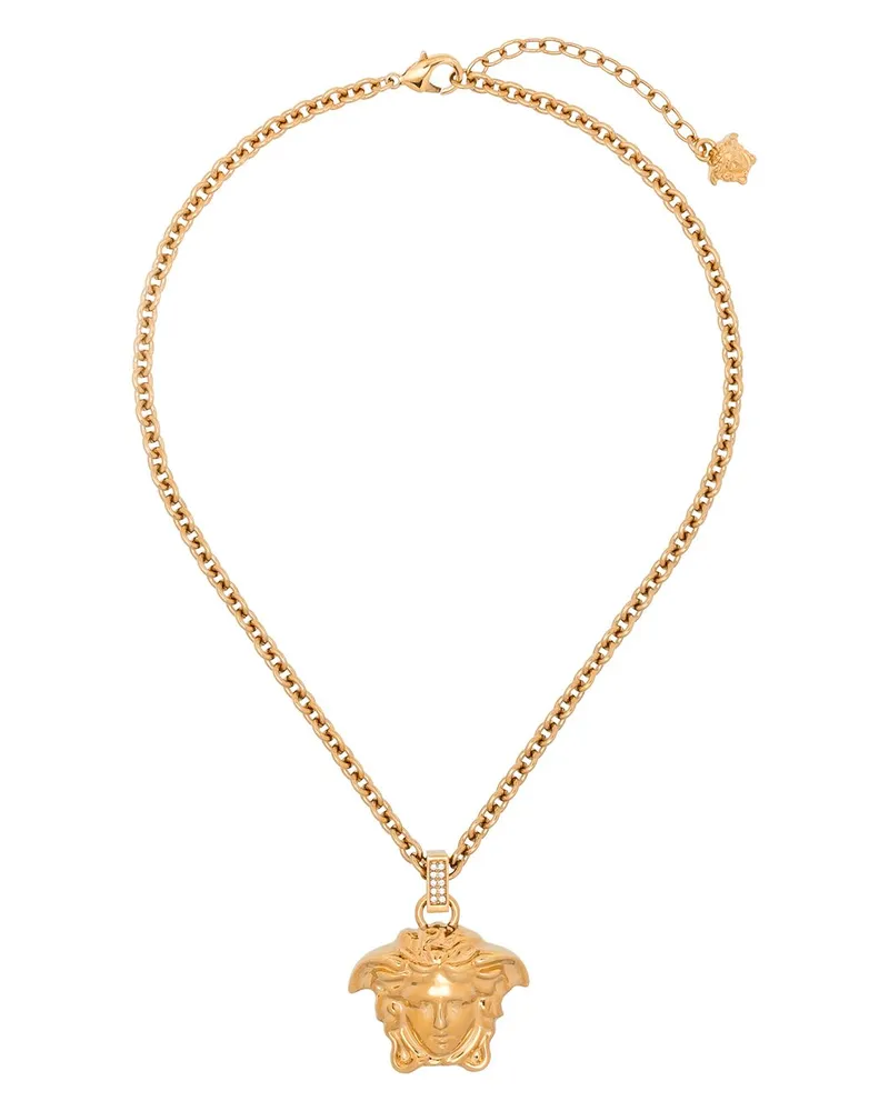 Versace La Medusa crystal-embellished necklace - Gold Gold