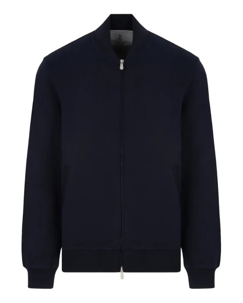 Brunello Cucinelli Pullover mit Reißverschluss - Blau Blau