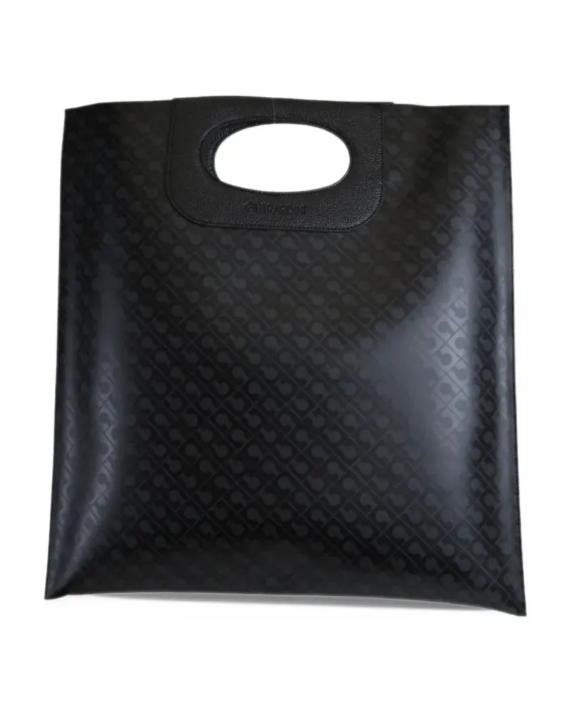 Gherardini Piattina Tote Bag mit Monogramm - Schwarz Schwarz