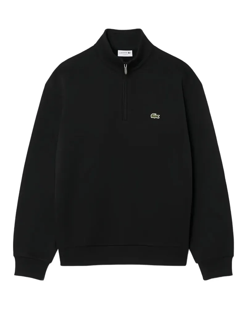 Lacoste Pullover mit kurzem Reißverschluss - Schwarz Schwarz
