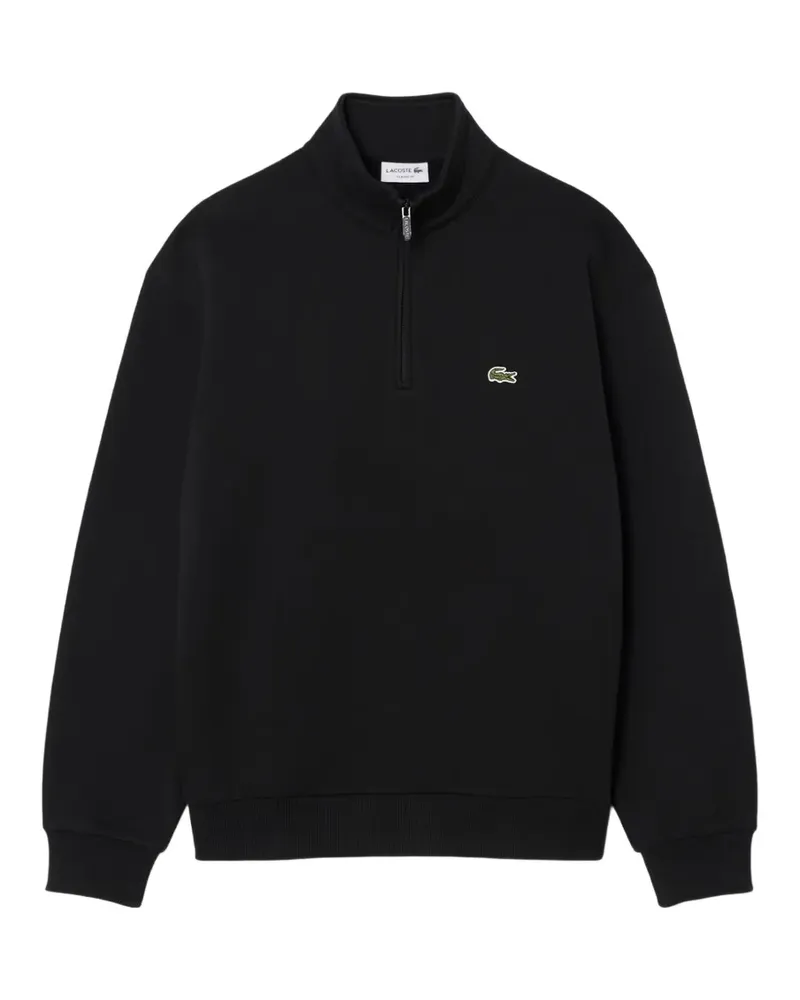 Lacoste Pullover mit kurzem Reißverschluss - Schwarz Schwarz