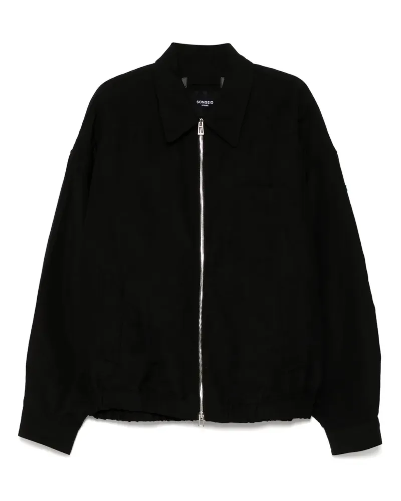 SONGZIO Jacke mit spitzer Tasche - Schwarz Schwarz