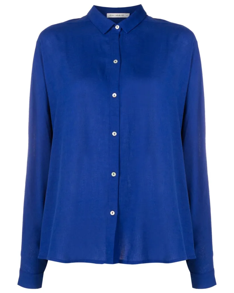 Lenny Niemeyer Gerafftes Hemd - Blau Blau
