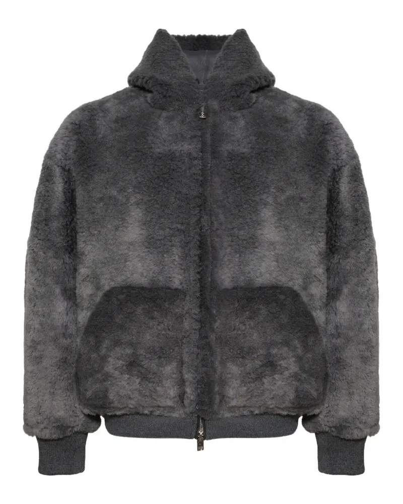 Alexander Wang Jacke aus Faux Shearling - Grau Grau