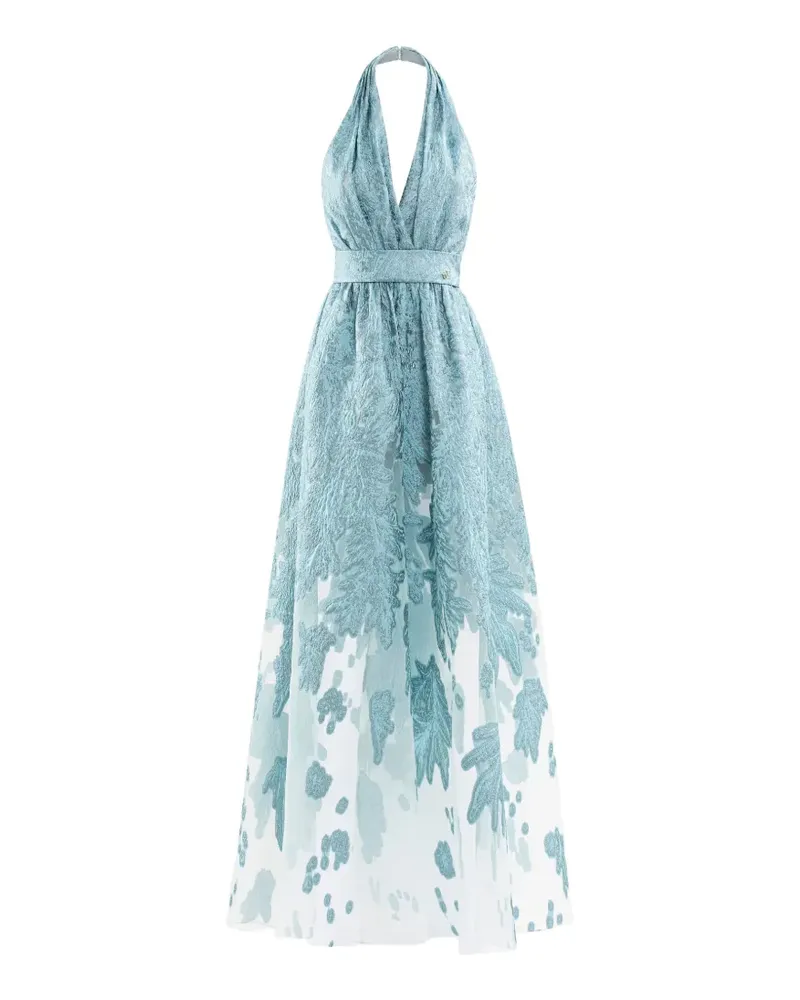 Saiid Kobeisy v-neck jumpsuit - Blau Blau