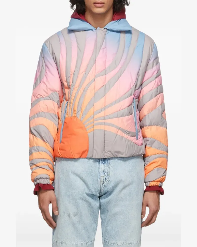 ERL Sun quilted bomber jacket - Grau Grau