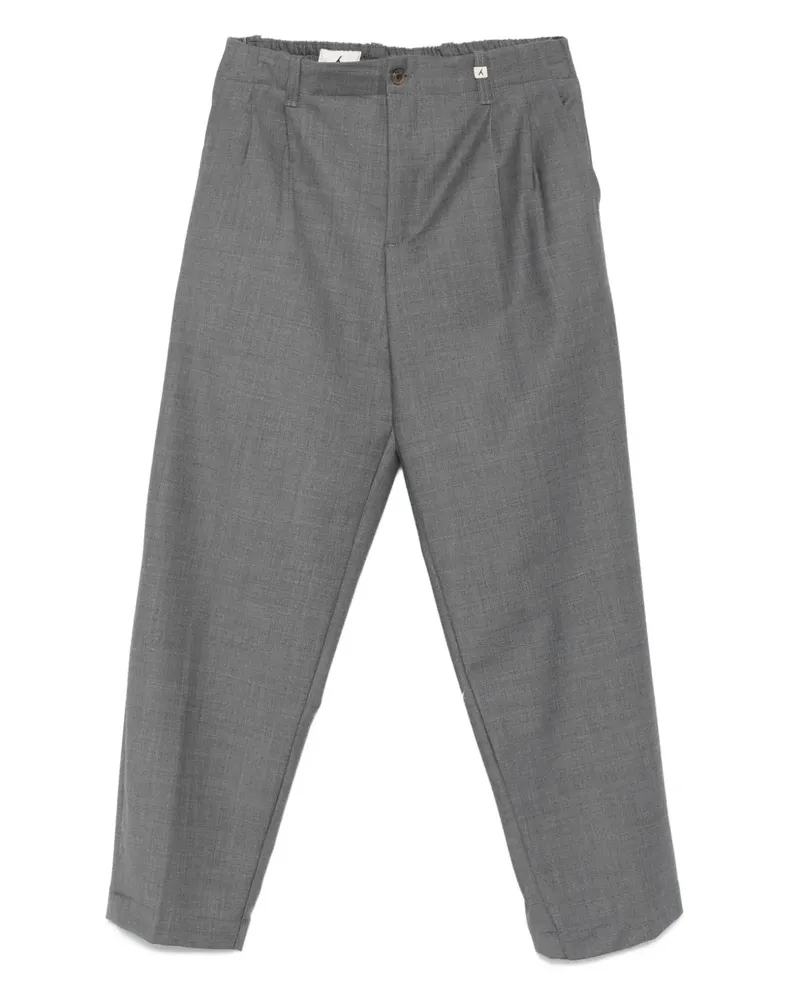 MYTHS Hose mit Bundfalten - Grau Grau