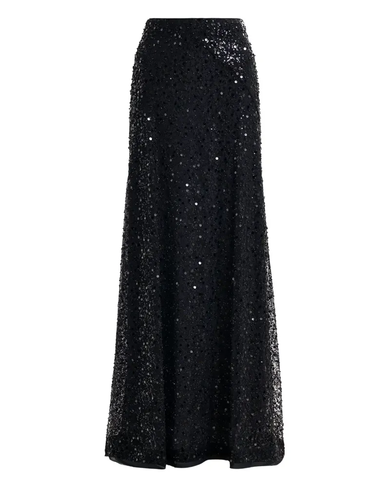 Essentiel Isequins Maxirock mit Perlen - Schwarz Schwarz