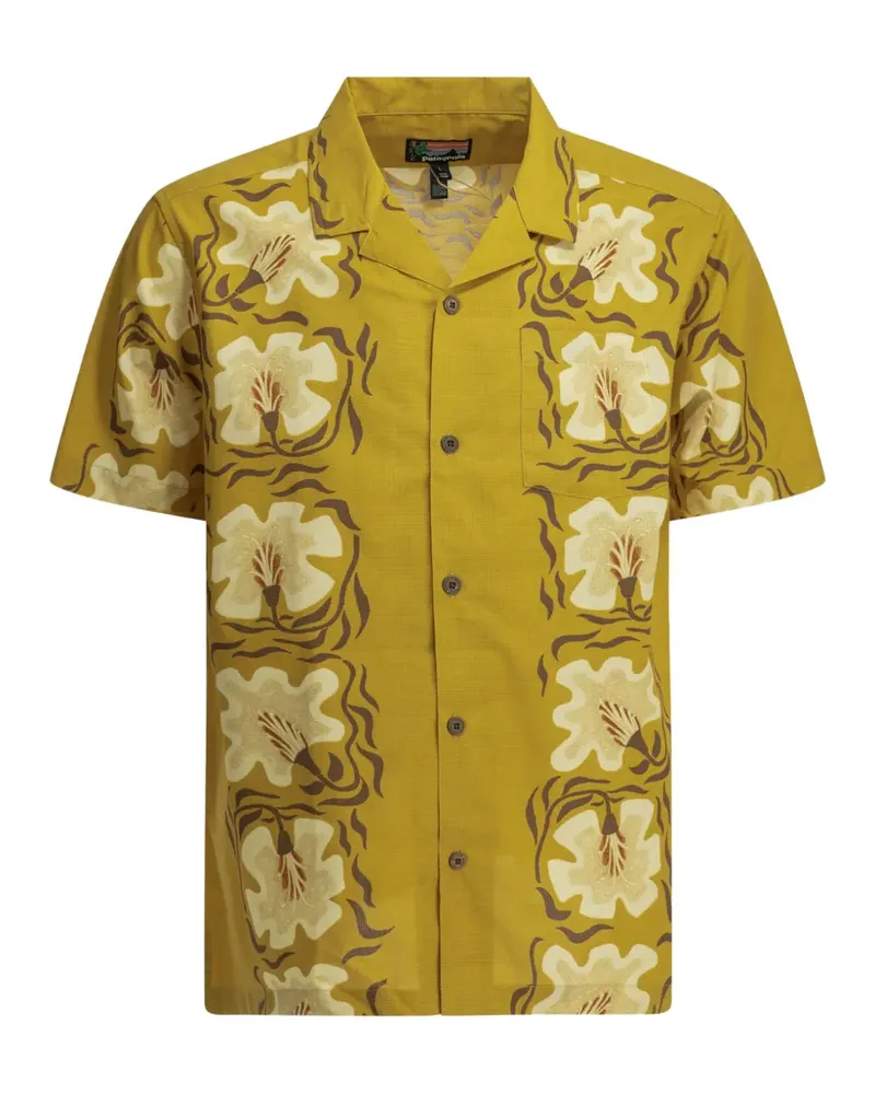 Patagonia floral-print short-sleeved shirt - Gelb Gelb