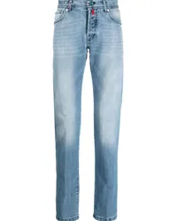 Kiton Klassische Straight-Leg-Jeans Blau