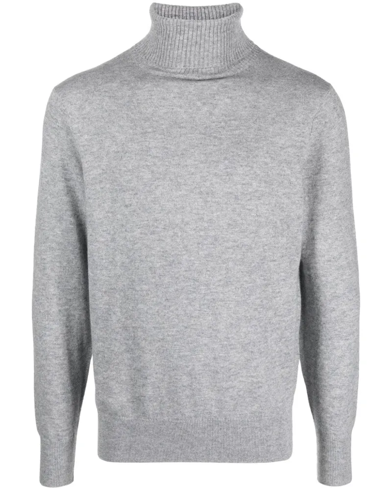 FURSAC Melierter Rollkragenpullover - Grau Grau