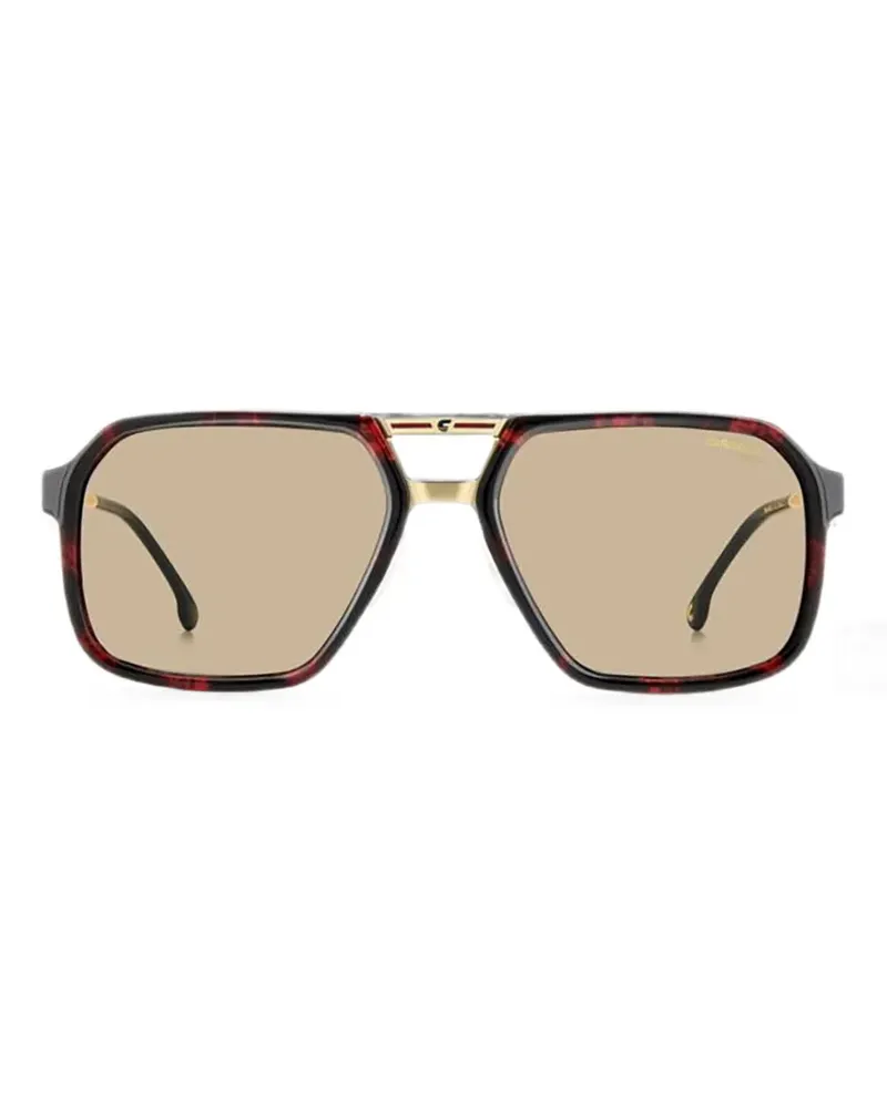Carrera Victory tortoiseshell-effect square-frame sunglasses - Braun Braun