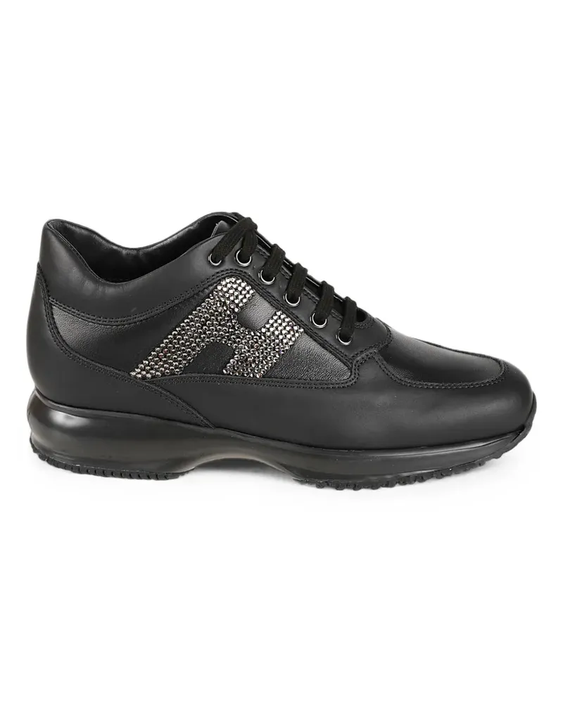 Hogan Sneakers mit Kristallen - Schwarz Schwarz