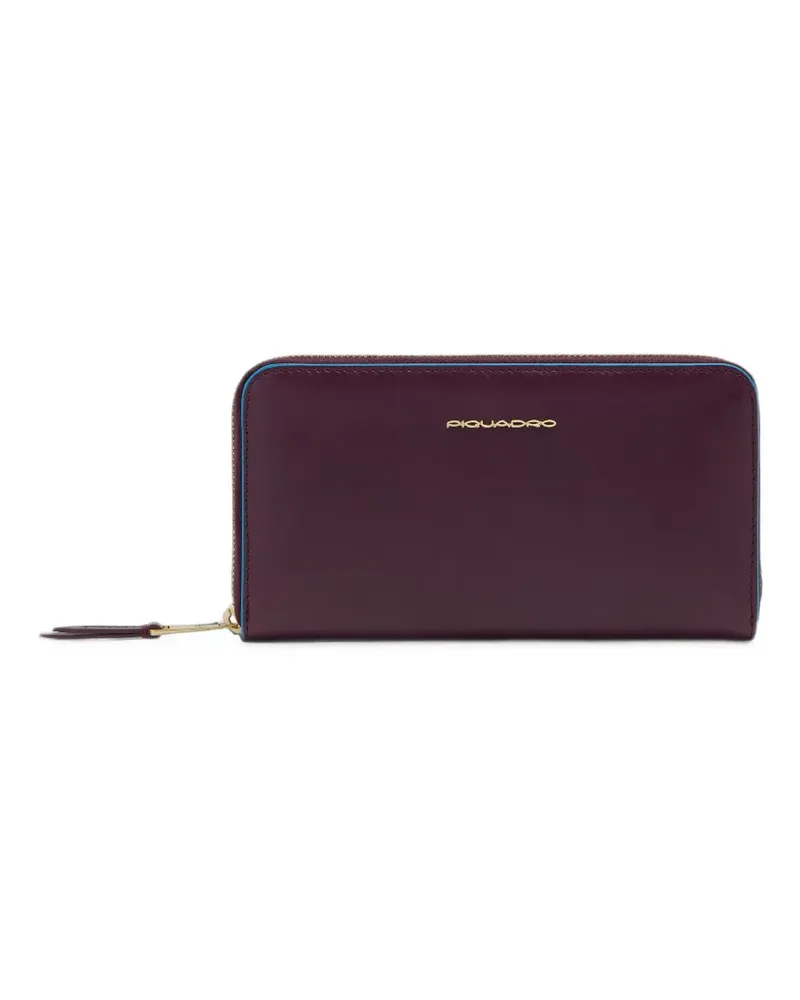 Piquadro zip-around leather wallet - Rot Rot