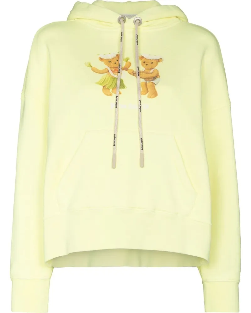 Palm Angels Hoodie mit Dancing Bears-Print Gelb