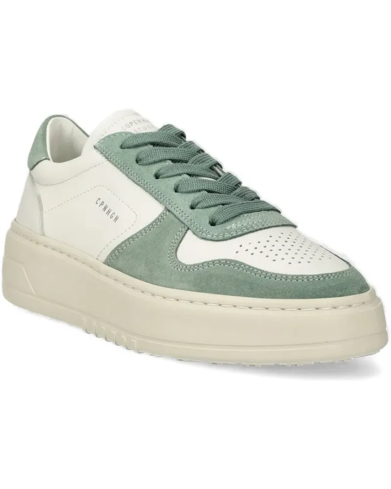 Copenhagen Perforierte CPH77M Sneakers aus Wildleder - Grün Grün