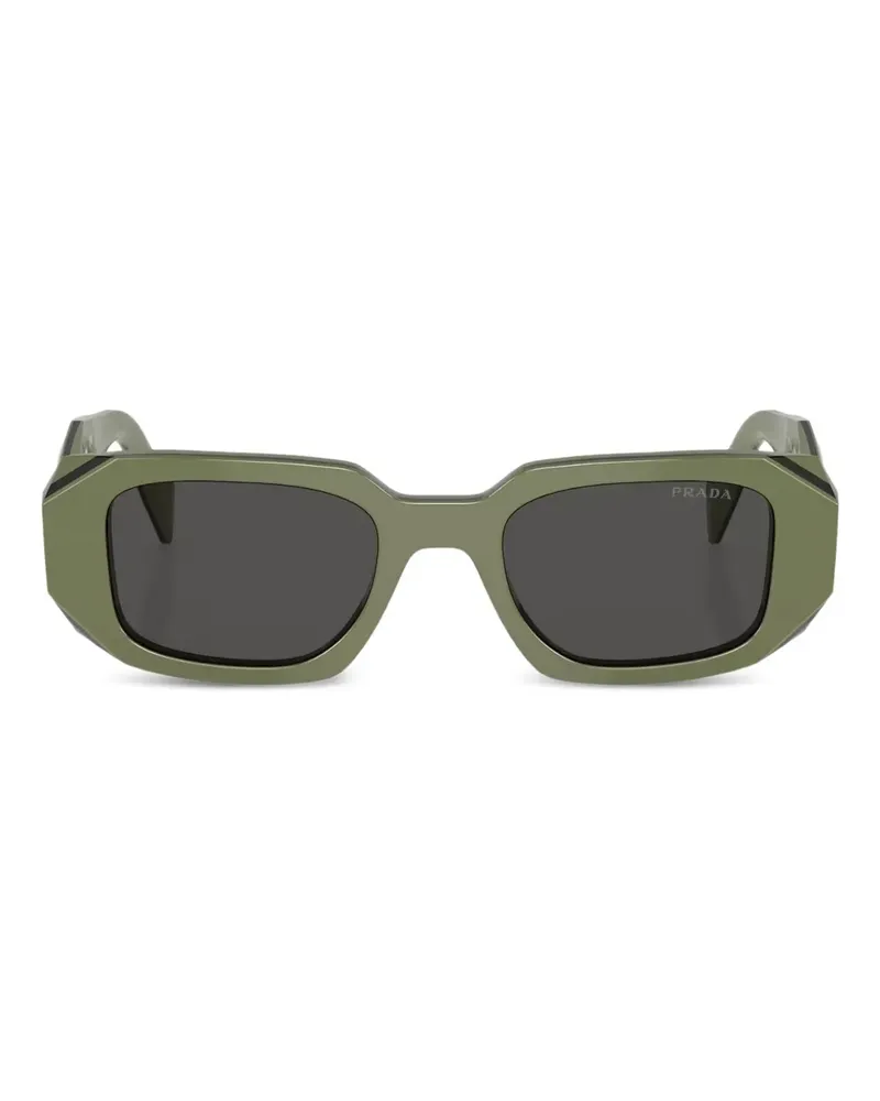 Prada Sonnenbrille mit geometrischem Gestell - Grün Grün