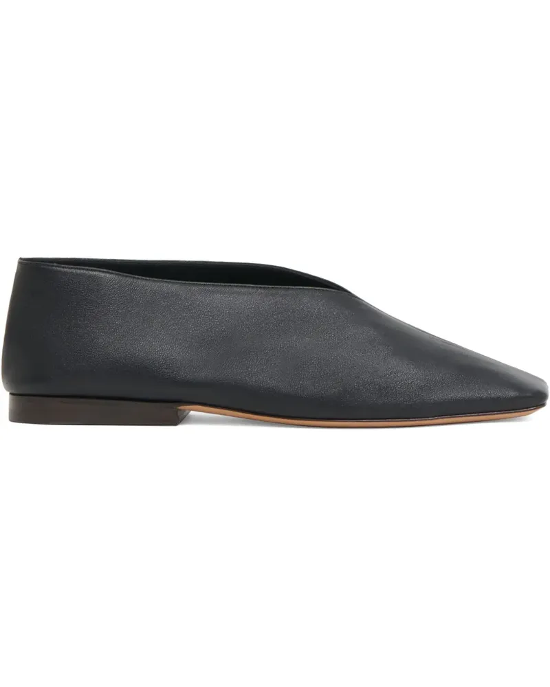Mansur Gavriel Ballerinas aus Leder - Schwarz Schwarz