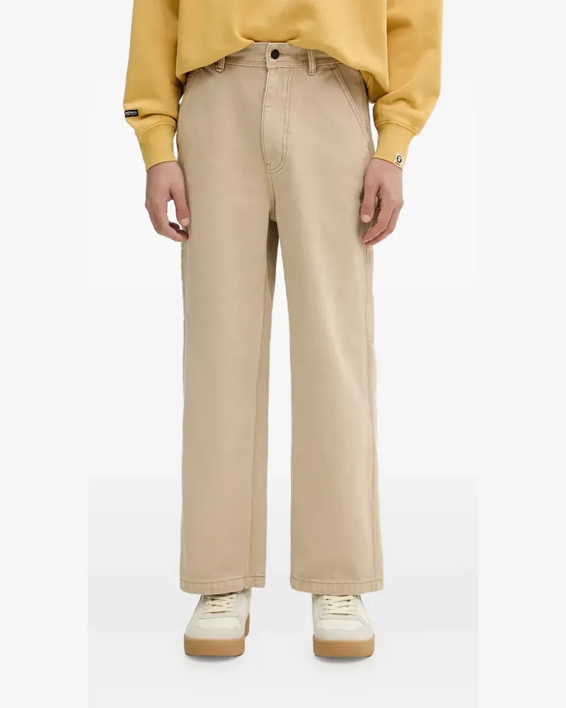BAPE Hose mit Logo-Patch - Nude Nude