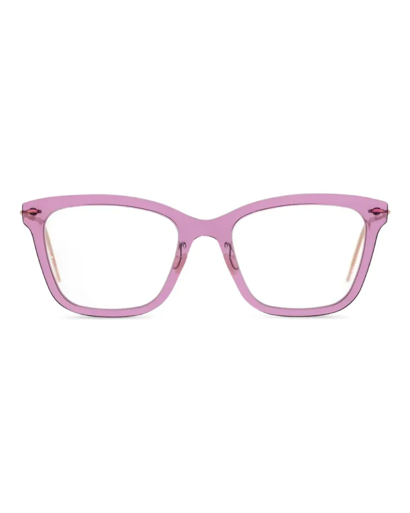 Lindberg Brille mit eckigem Gestell - Rosa Rosa