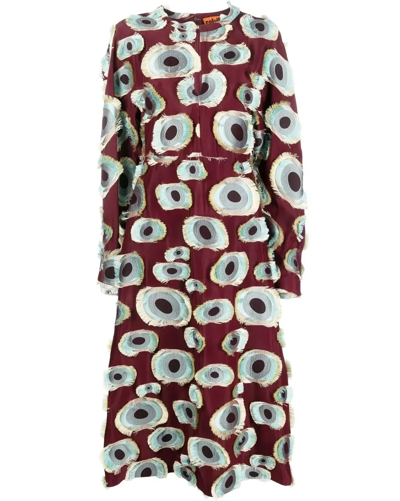 Colville Kleid mit grafischem Print - Rot Rot
