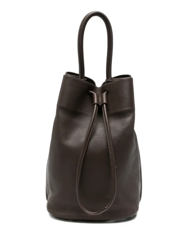 Uma Wang medium Sac leather bucket bag - Braun Braun