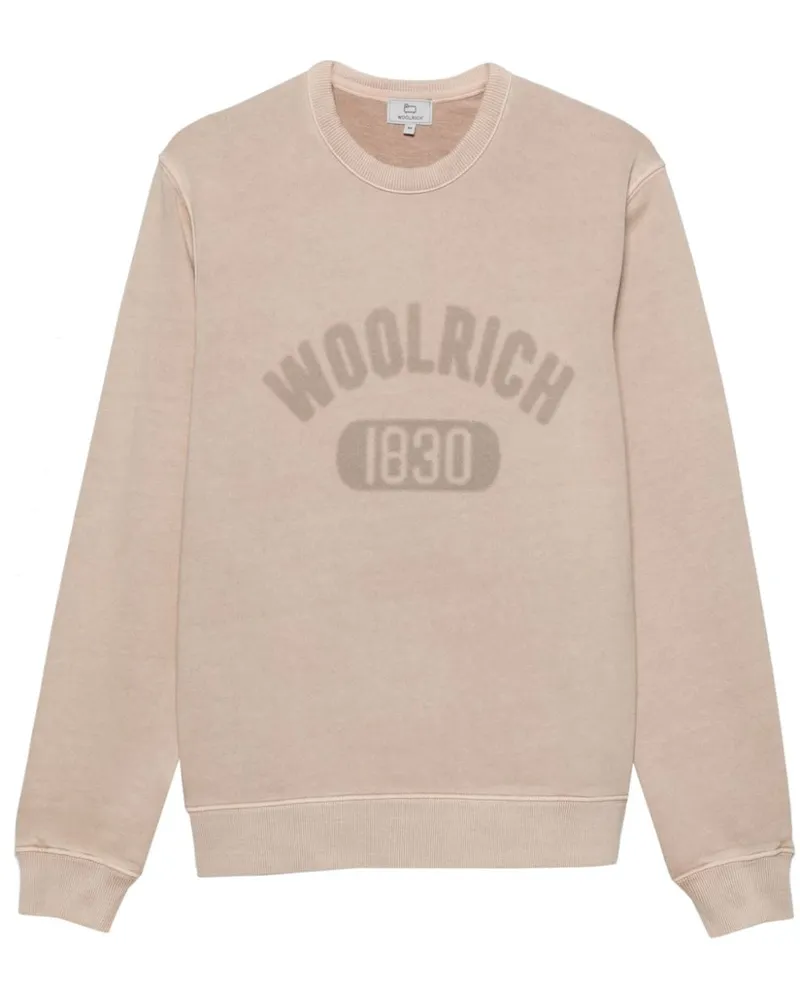 Woolrich Sweatshirt mit Logo-Print - Nude Nude