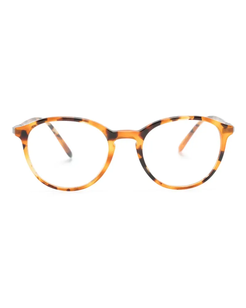 Giorgio Armani Runde Brille in Schildpattoptik - Braun Braun