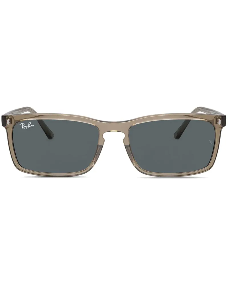 Ray Ban Sonnenbrille mit eckigem Gestell - Braun Braun