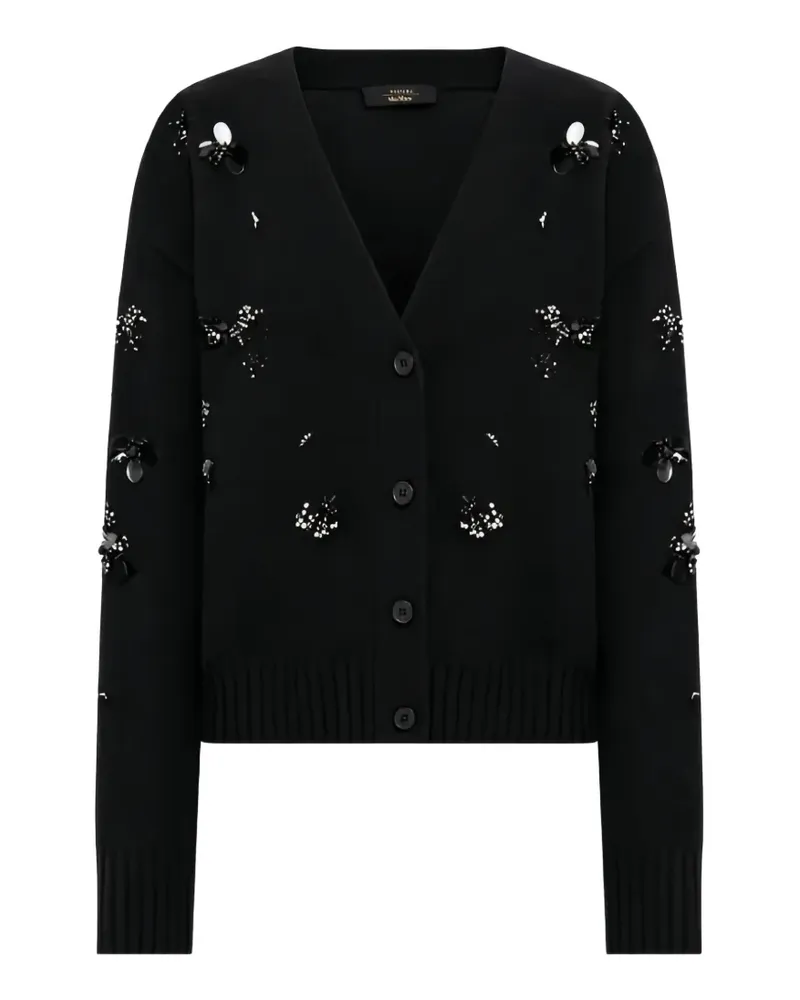 Twin-Set Actitude Cardigan mit Perlen - Schwarz Schwarz