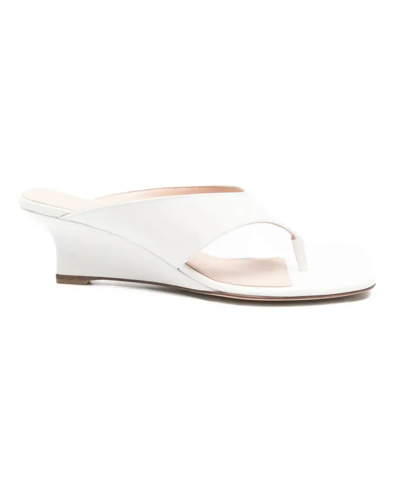 Stuart Weitzman Vinnie Sandalen mit Zehensteg - Weiß Weiß