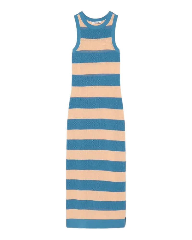 Lacoste striped midi dress - Blau Blau