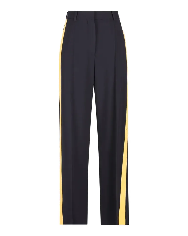 Loewe side-stripe pressed-crease trousers - Blau Blau