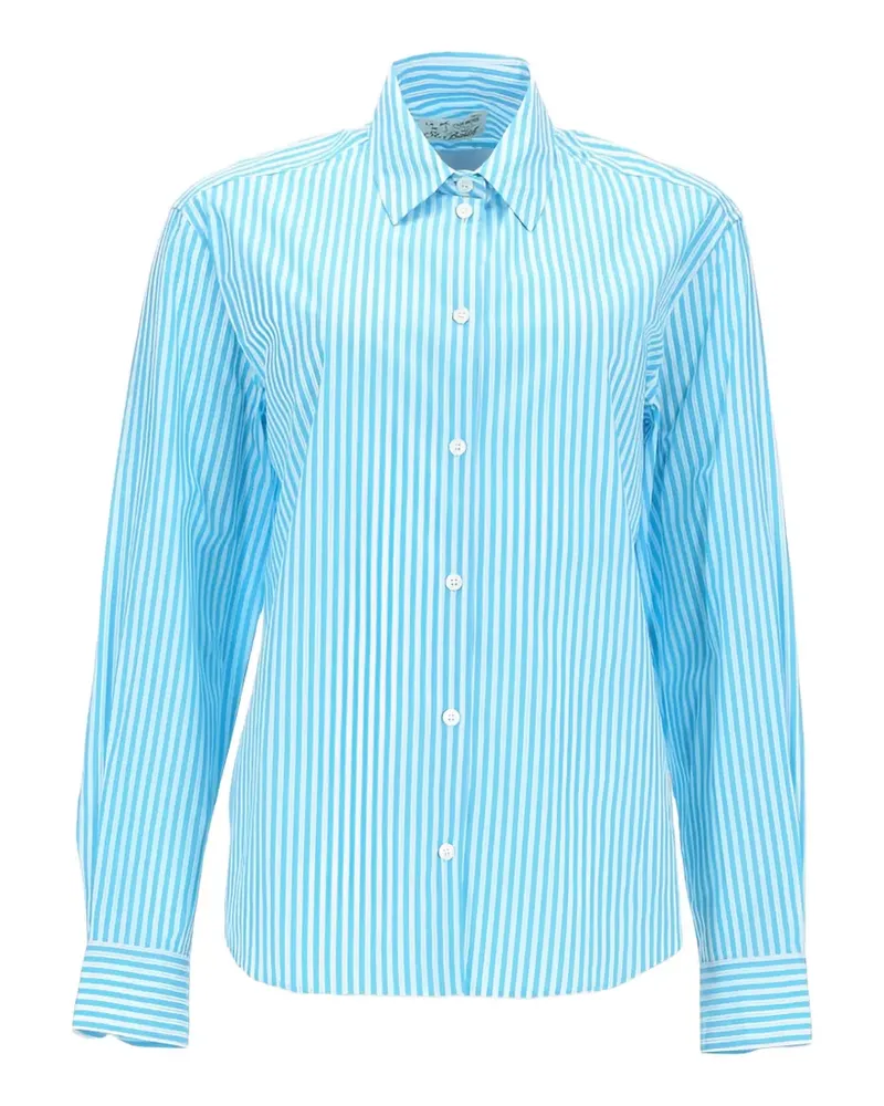 MC2 Saint Barth striped cotton shirt - Blau Blau
