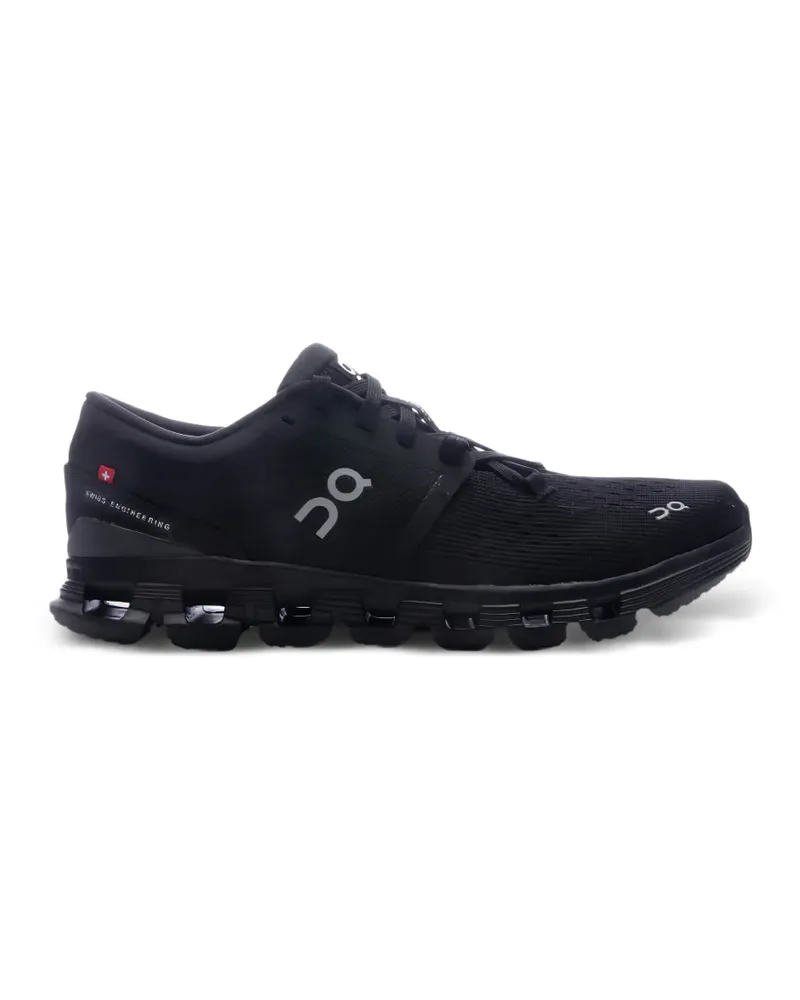 ON Cloud X 4 Sneakers mit Logo - Schwarz Schwarz