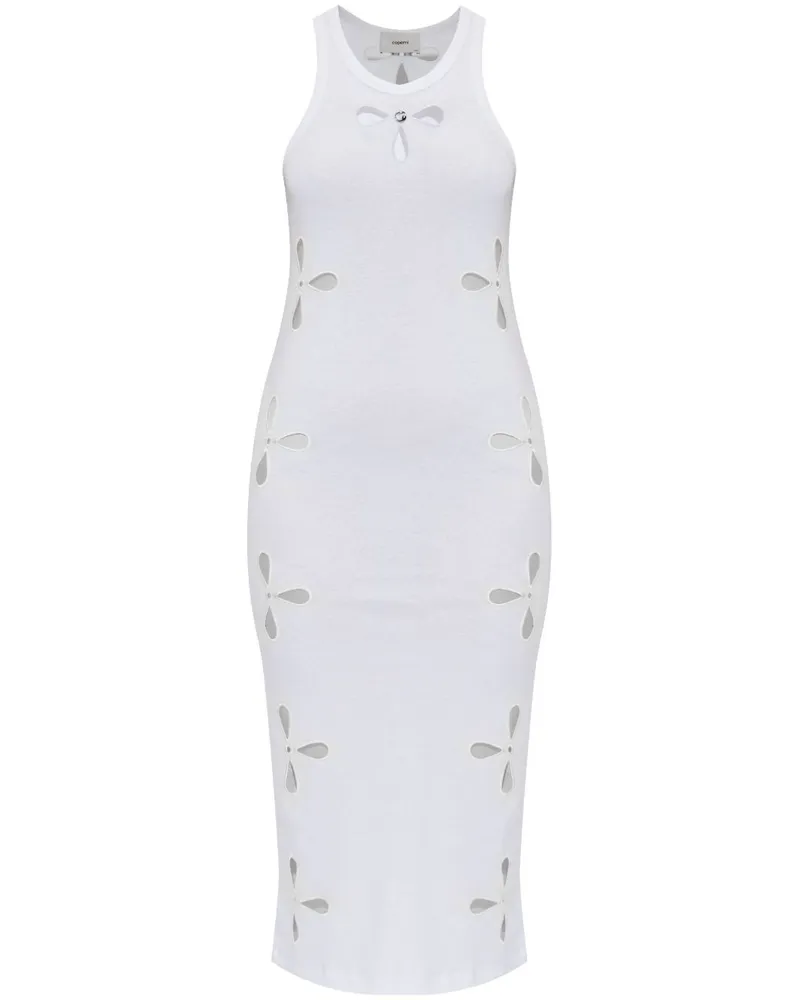 COPERNI Midikleid mit Cut-Outs - Weiß Weiß