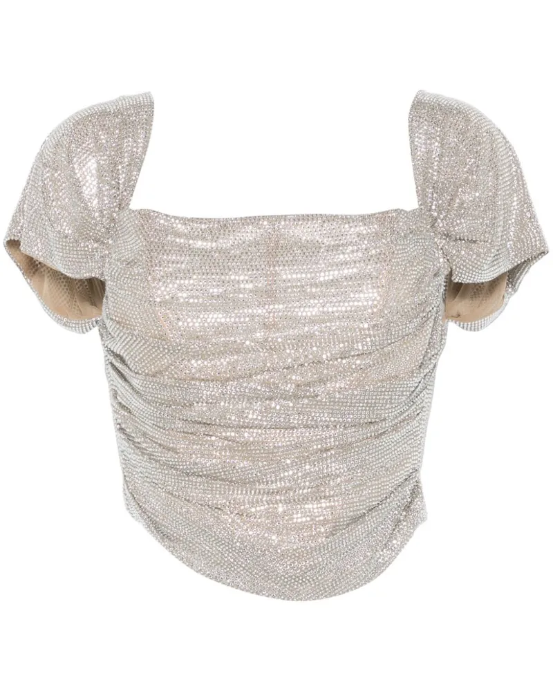 Giuseppe di Morabito Bluse mit Kristallen - Nude Nude