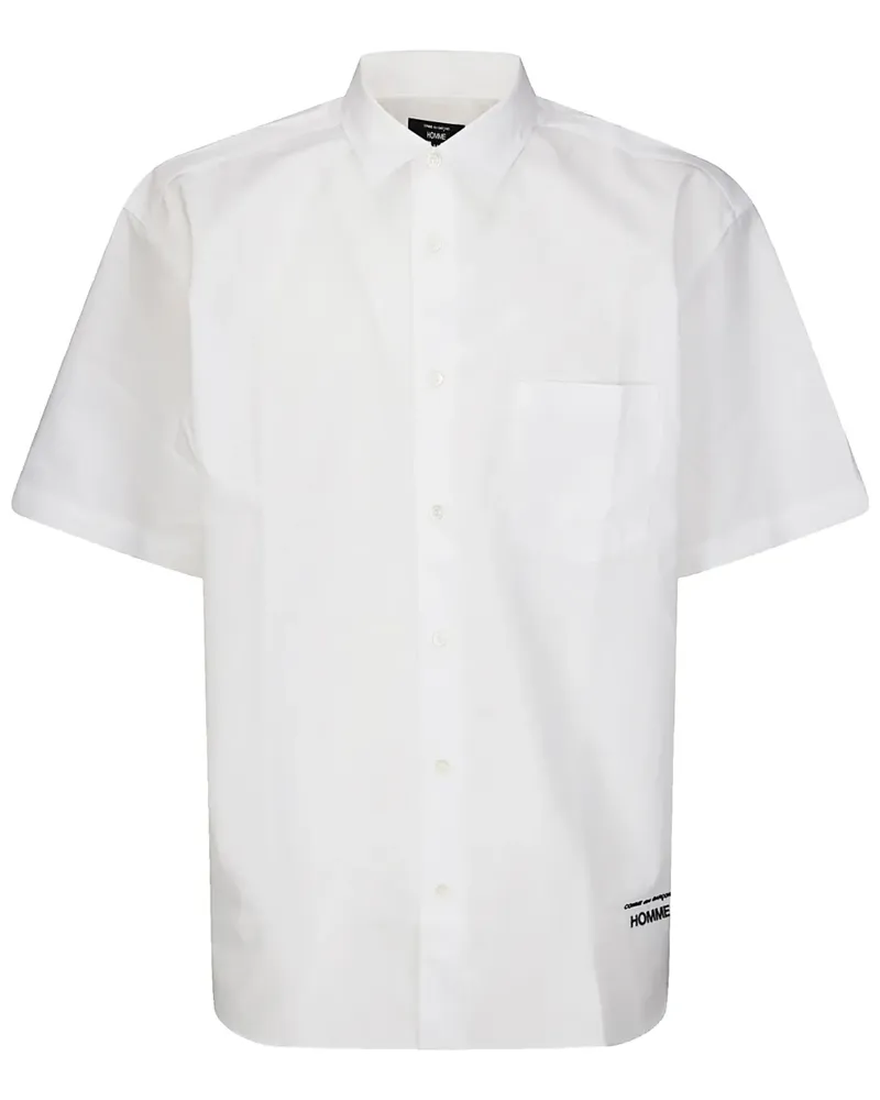 Comme des Garçons Hemd mit Logo-Stickerei - Weiß Weiß