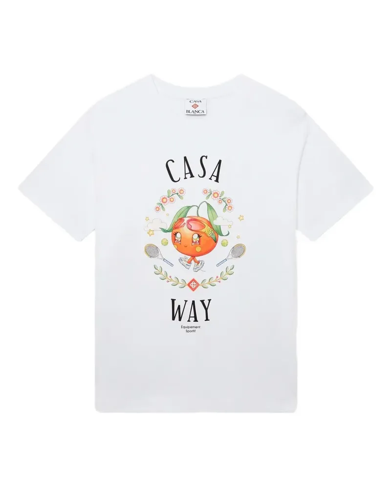 Casablanca Paris Casa Way T-Shirt - Weiß Weiß