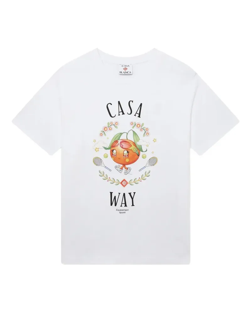 Casablanca Paris Casa Way T-Shirt - Weiß Weiß