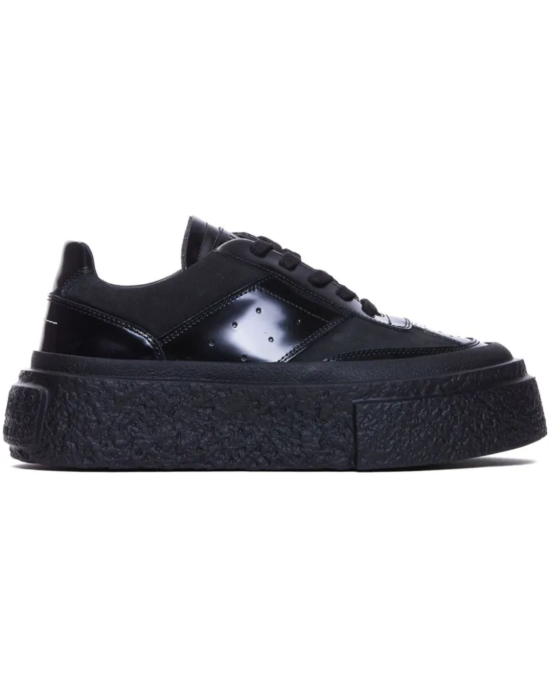 Maison Margiela Sneakers mit Logo-Stickerei - Schwarz Schwarz