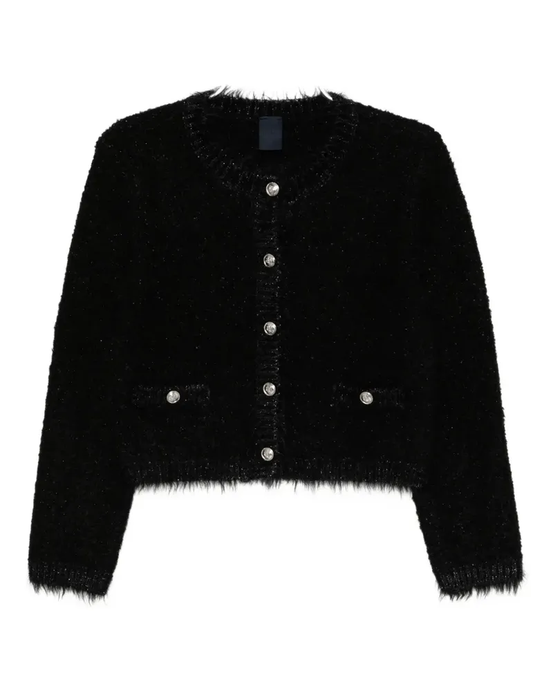 JUUN.J logo-button cardigan - Schwarz Schwarz