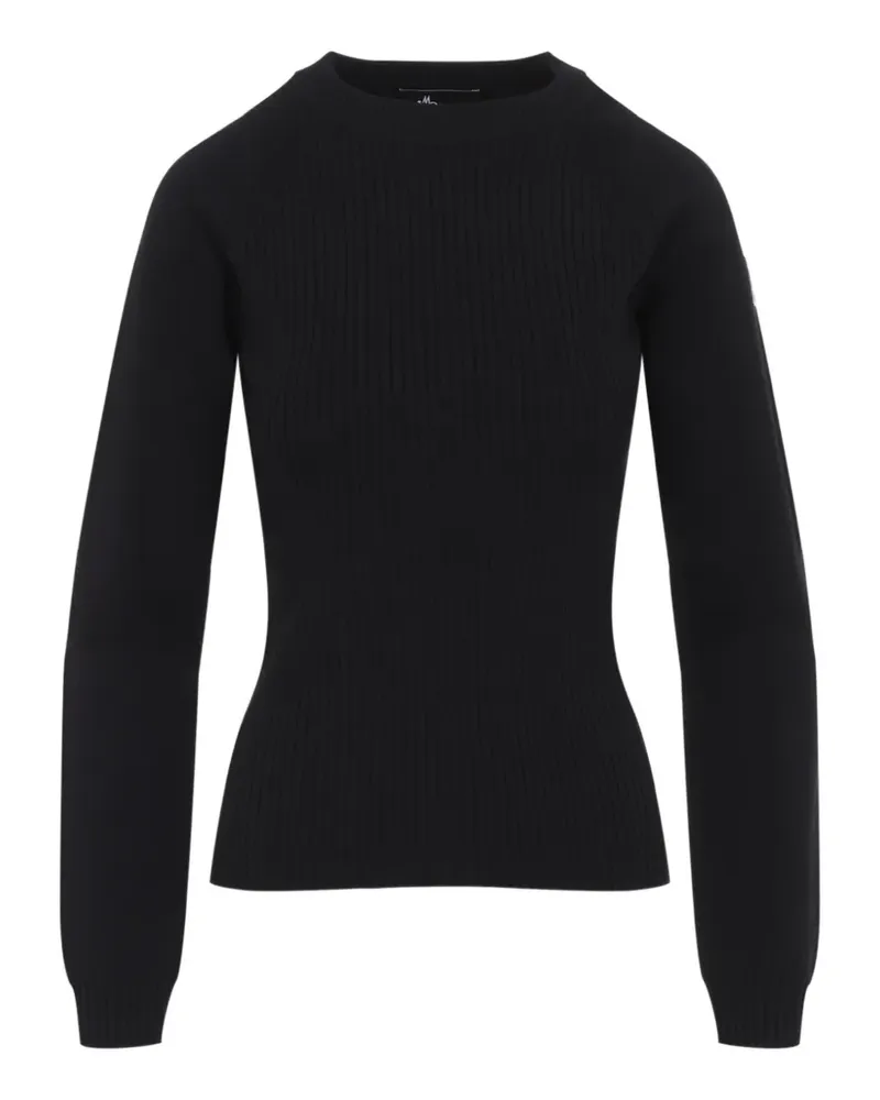 Moncler Gerippter Pullover - Schwarz Schwarz