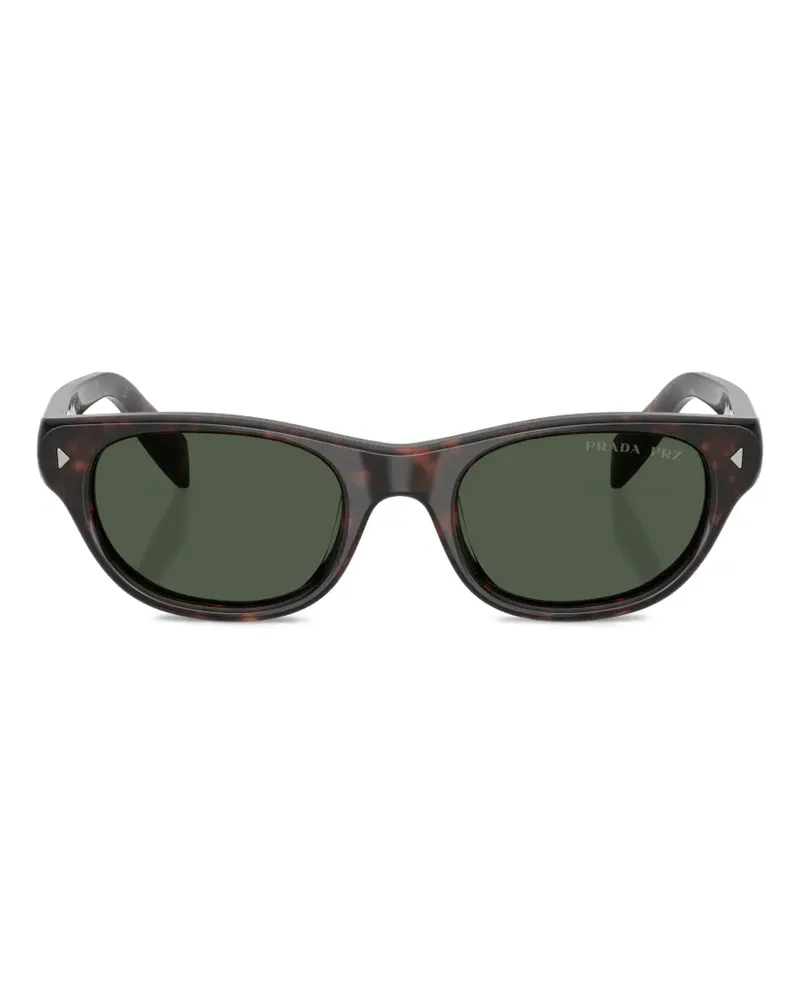 Prada Sonnenbrille mit Triangel-Detail - Braun Braun