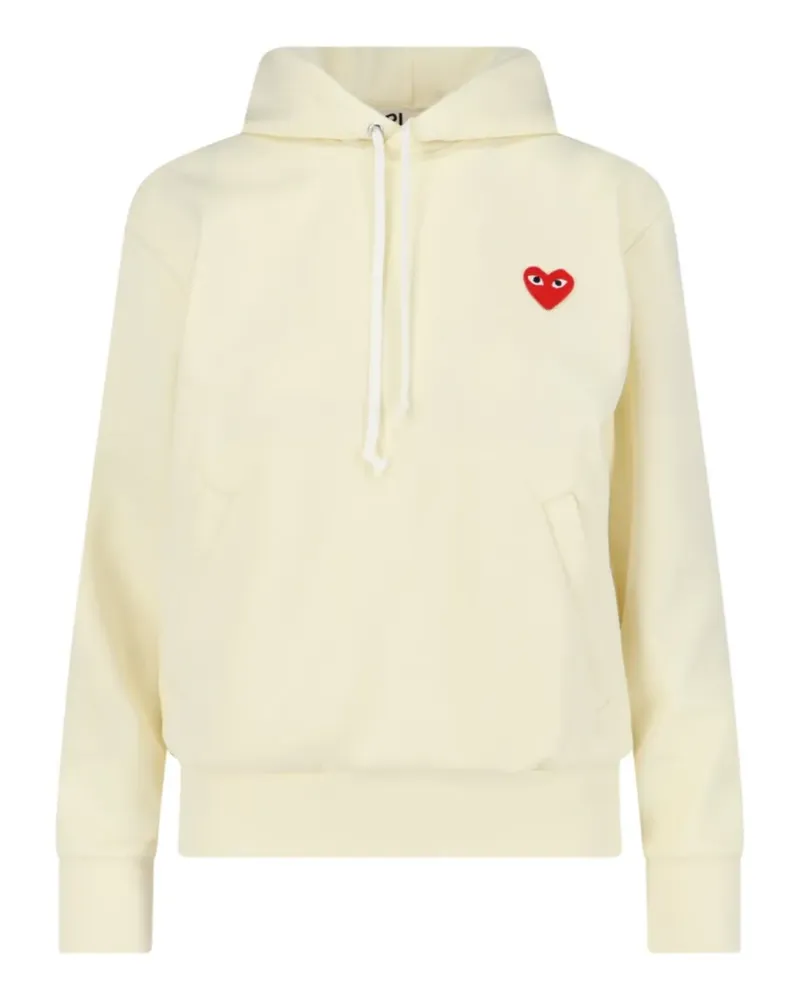 Comme des Garçons Hoodie mit Herz-Patch - Gelb Gelb