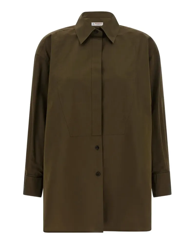 Alberto Biani smocking shirt - Braun Braun